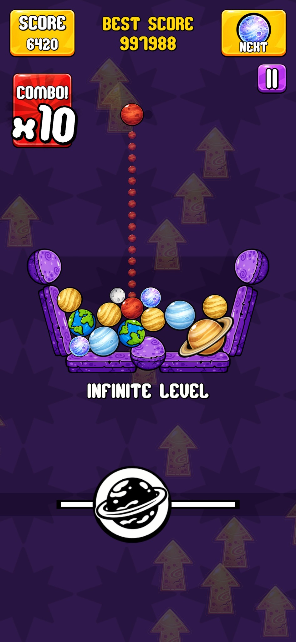 Galaxy Merger! gameplay screenshot.